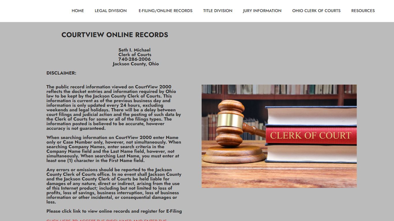 COURTVIEW ONLINE RECORDS